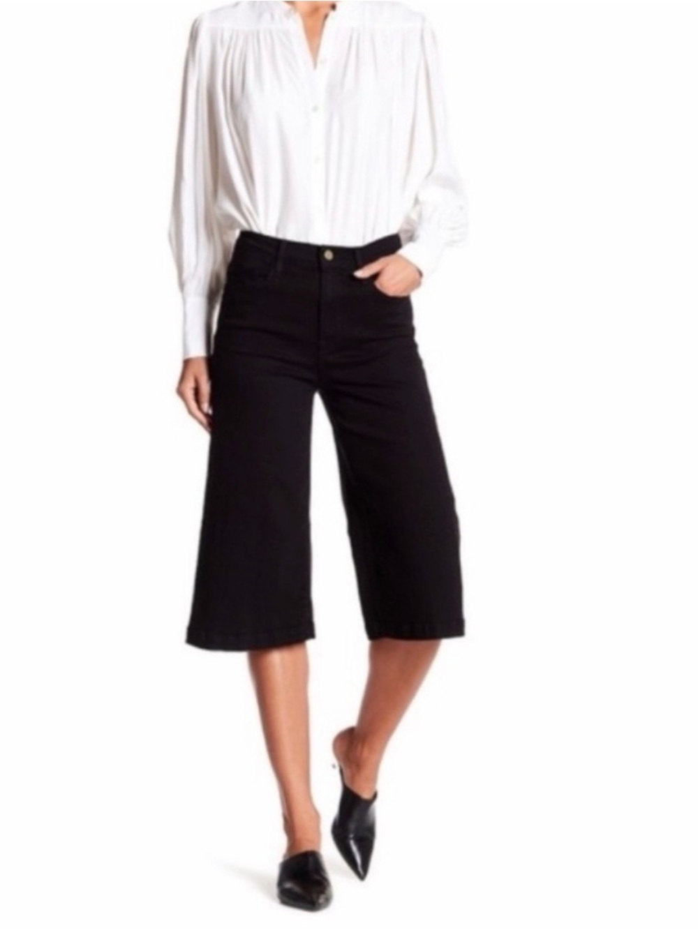 FRAME Denim Le Gaucho High Waisted Black Jeans Women’s 29